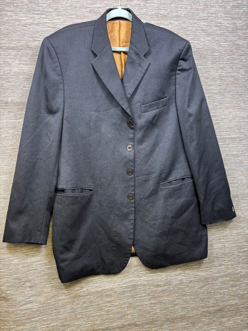 Vintage FUBU The Collection Blazer Mens Size 46L Hip Hop Suit Jacket Black